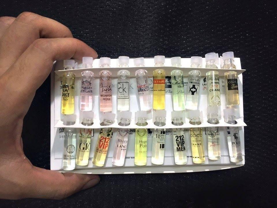 Bộ 20 lọ nước hoa test