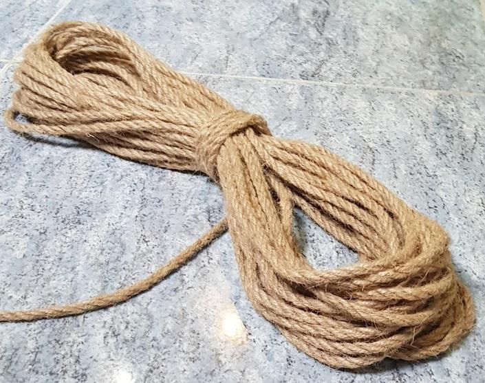 Dây Thừng Gai Cuộn Dài 20m Trang Trí Thủ Công Size 6 Ly