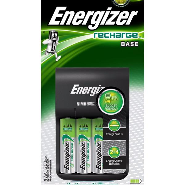 Bộ sạc Energizer Charger kèm 4 pin Ener AA 2000mAh, tự ngắt sạc