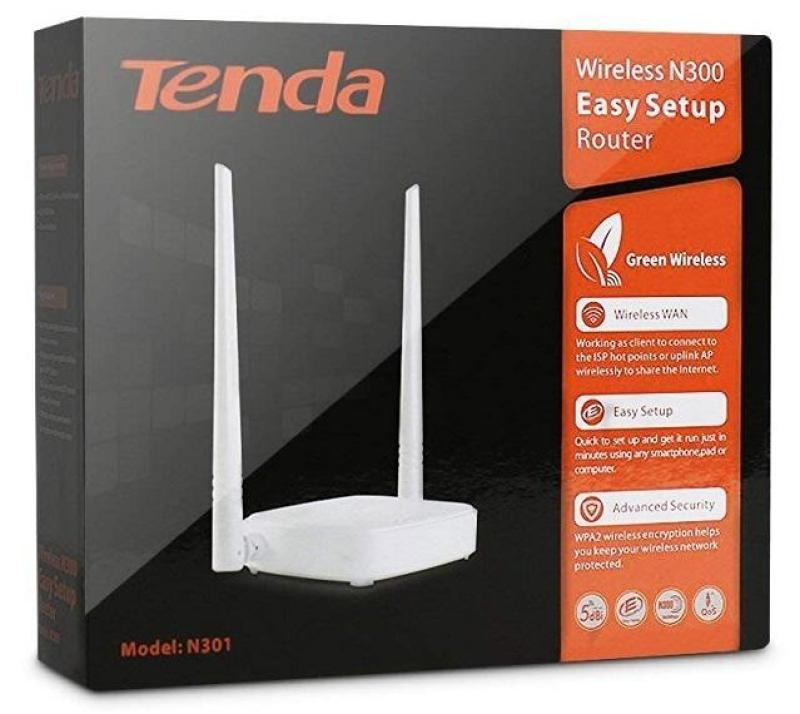 Bảng giá Bộ phát sóng Wifi Tenda N301 Chuẩn N 300Mb (Trắng) Phong Vũ