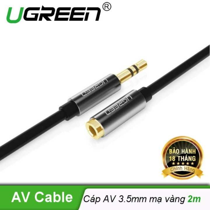 Dây av nối dài 3.5mm mạ vàng dài 2m ugreen av118 10594