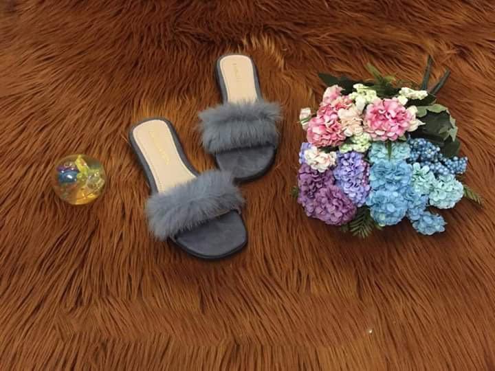 Thảm lông chụp hình màu nâu trơn lông dài size 40cmx50cm