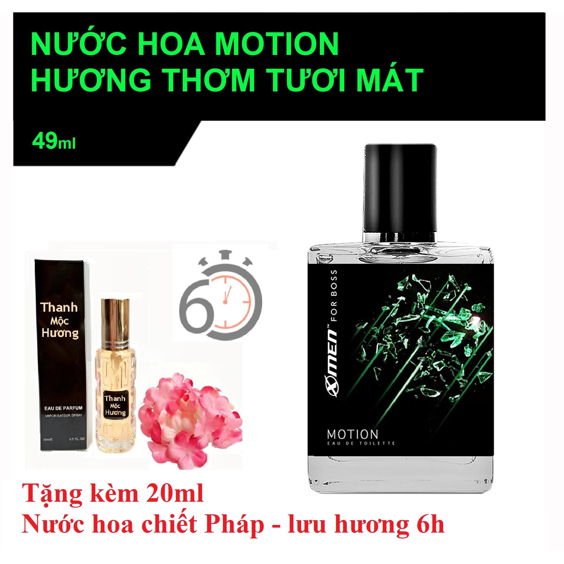 Nước hoa cao cấp Xmen Boss Motion 50ml có hộp và chữ kí Christan tặng 20ml nước hoa chiết Pháp