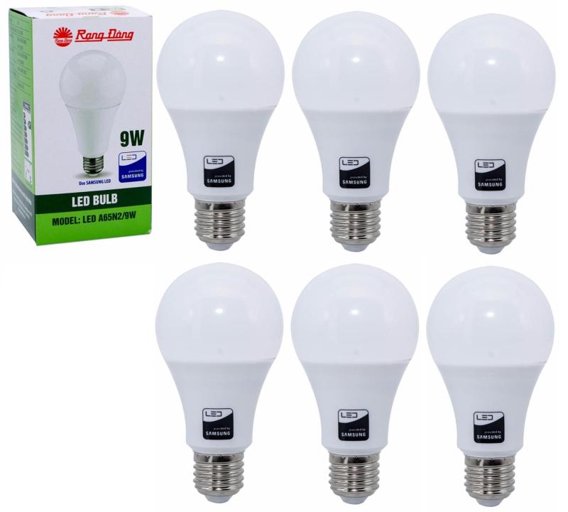 6 Bóng đèn LED Bulb Rạng Đông 9W E27 ChipLed Samsung