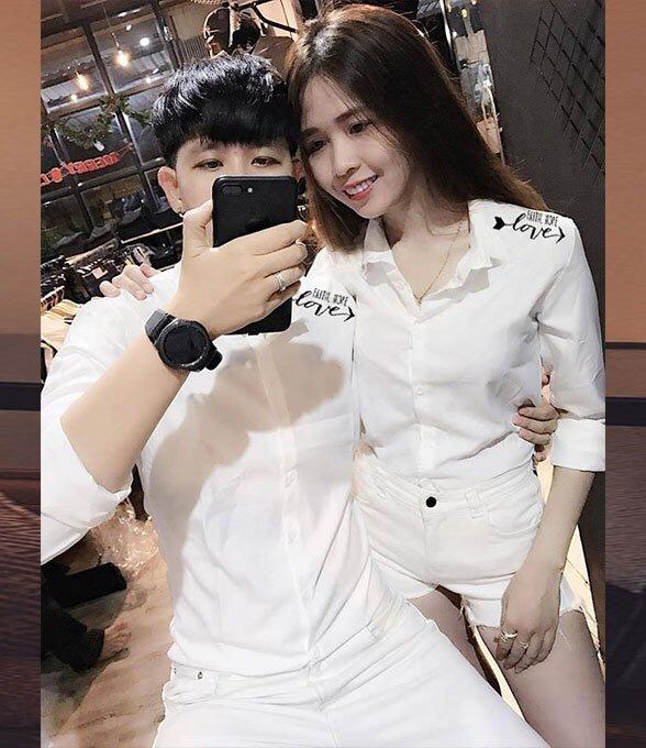 [HCM]Áo sơ mi đôi nam nữ mặc cặp teen cao cấp .( 3 mẫu áo) -giá 1 cái