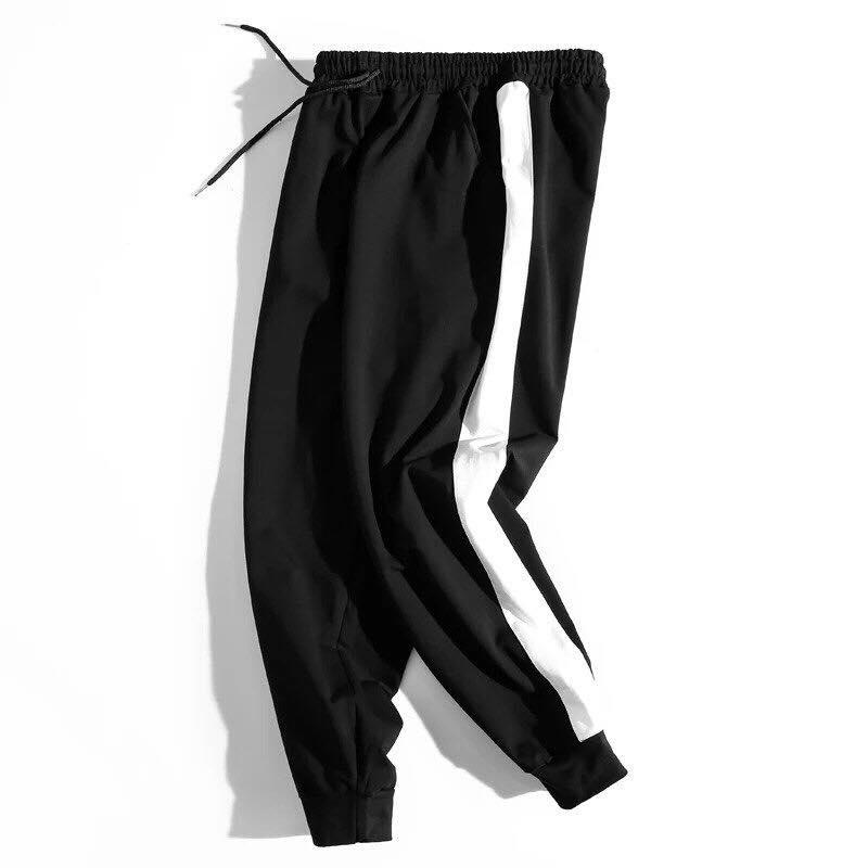 Quần Jogger 1 sọc bo ống Unisex - Quần nỉ thun 1 sọc bó ống - Quần lai bo - jogger sọc nỉ cotton da cá