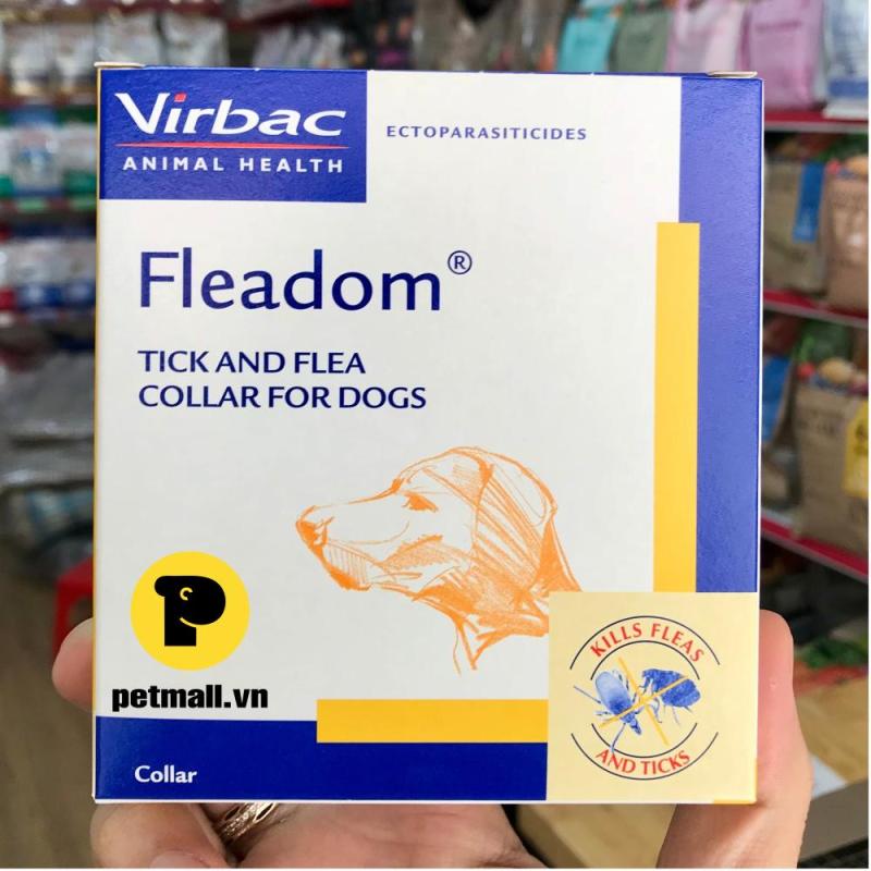 Vòng cổ trị ve Virbac FLEADOM (hàng Pháp)