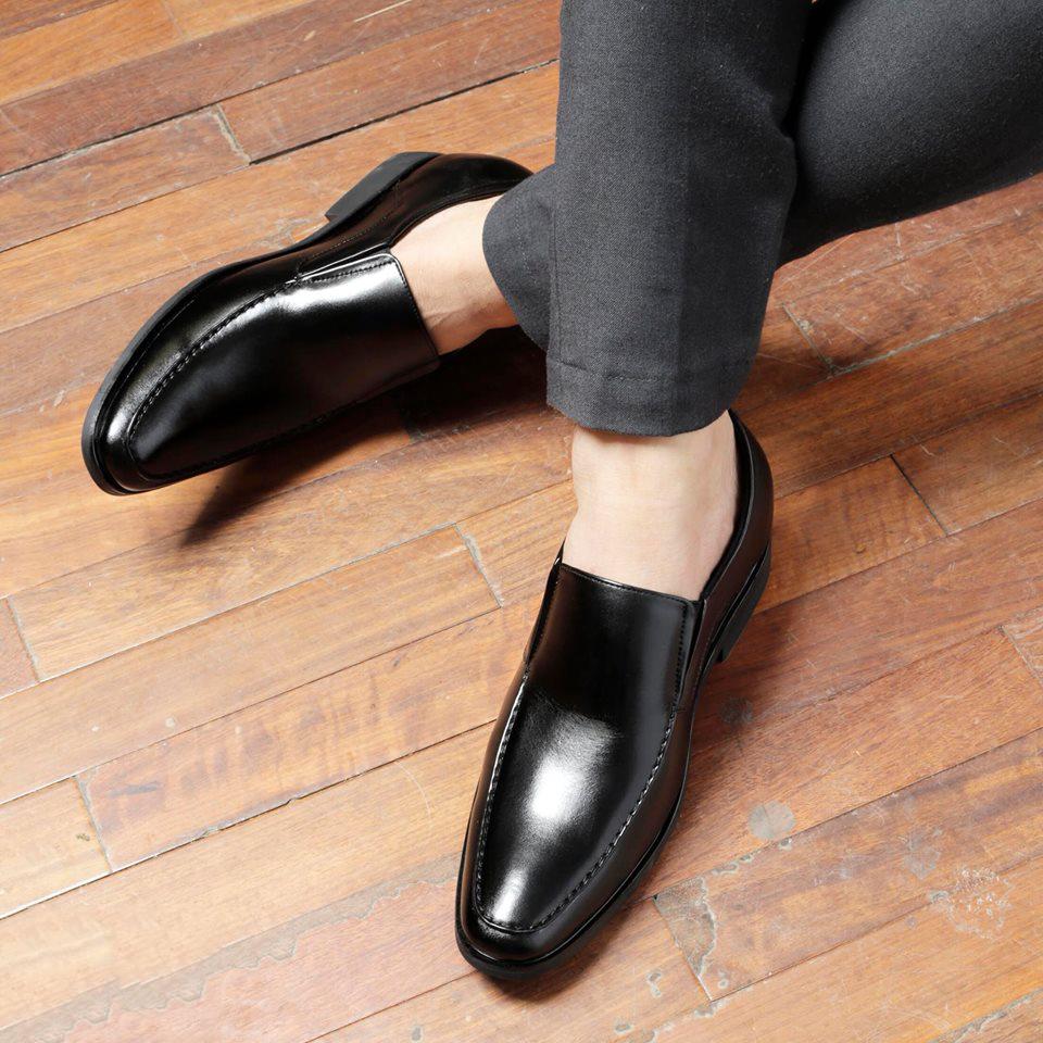 [DA BÒ] Giày công sở nam da bò tăng chiều cao 6.5 cm MENLI GLNLZ45