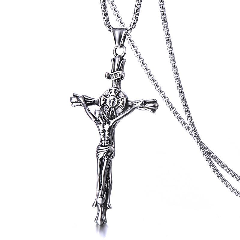 Dây chuyền thánh giá khắc Chúa JESUS thời trang nam tính