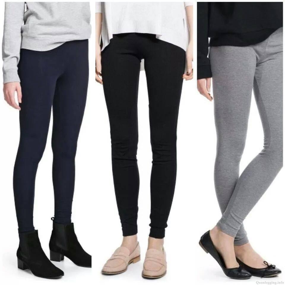 [HCM]Combo 3 Cái Quần Legging Đen-Xanh Đen-Xám Thun Ôm Nữ Tôn Dáng