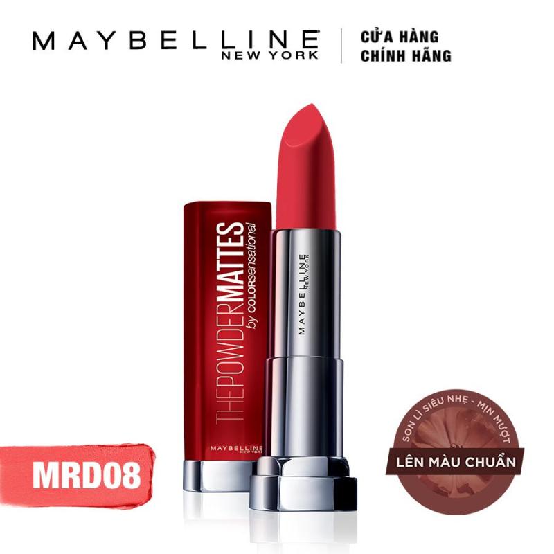 Son lì siêu nhẹ môi Maybelline New York Color Sensational Powder Matte 01 Red-dy-red 3.9g (Đỏ) cao cấp