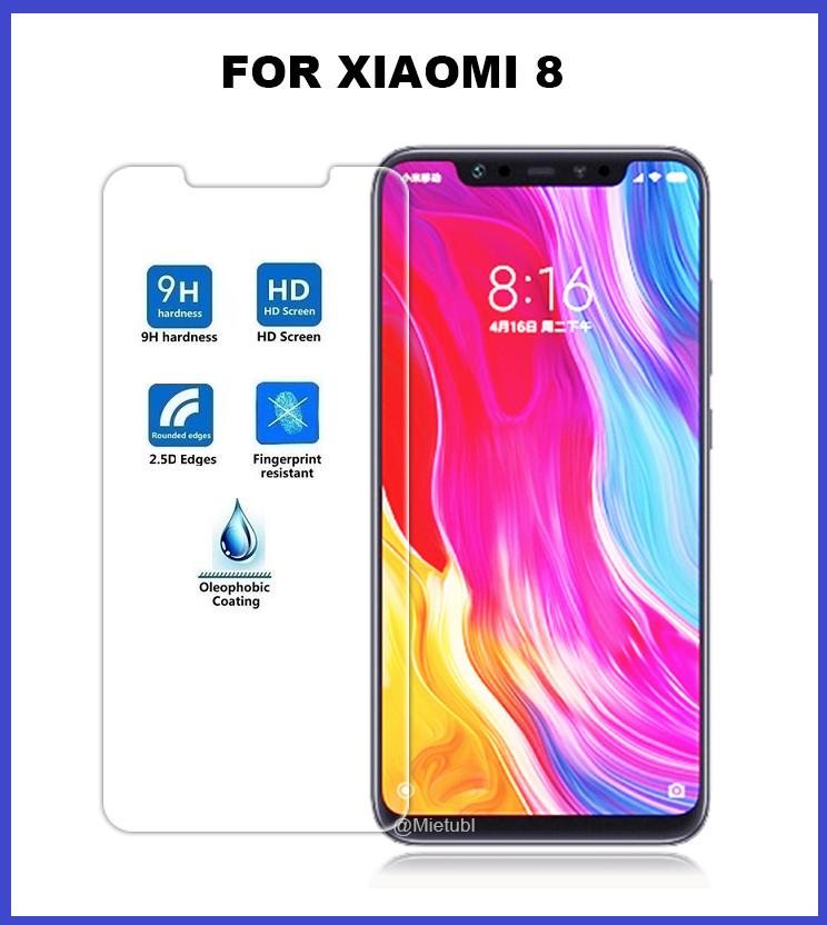 Kính cường lực Xiaomi Mi 8/ Mi 8 Pro/ Mi 8 Explorer (Trong Suốt)