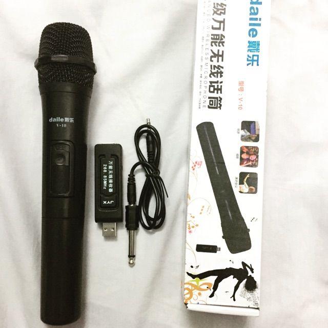 Míc kraraoke không dây v10