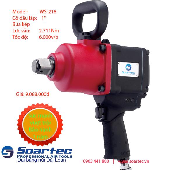 1 Máy vặn bu lông WS-216 dùng khí nén - Sức mạnh vượt trội