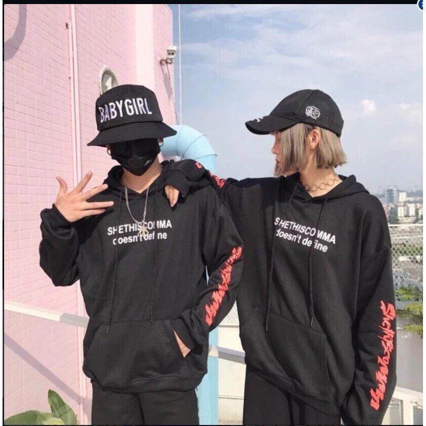 Áo hoodie Nam Nữ chất nỉ nhập Áo hoodie Nam Phối chữ Shethislove TP