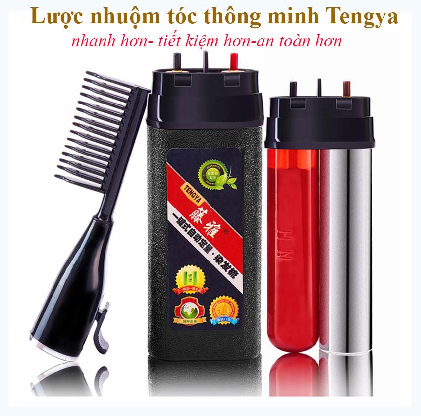 Luot thong minh ,Lược nhuộm tóc nhật bản - Lược nhuộm tóc thông minh TENGYA thế hệ mới + Thuốc nhuộm tóc đen sử dụng công nghệ mới, mang lại cho bạn một mái tóc đẹp hoàn hảo. Giảm giá 50% kèm bảo hành 1 đổi 1