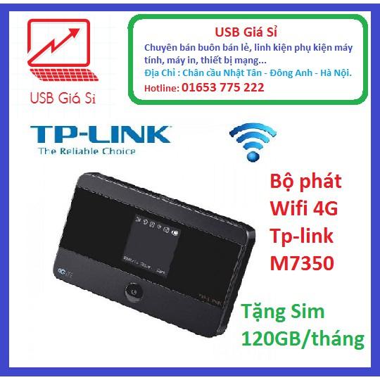 Bộ phát wifi 4g tp-link m7350, wifi di động 4g lte, bh 24 tháng