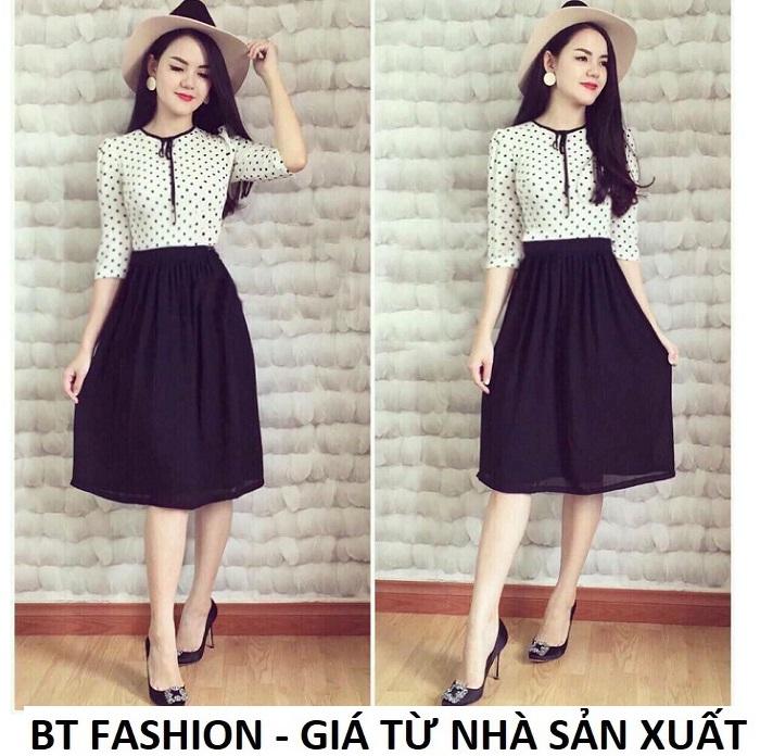 Chân Váy Xòe Voan Duyên Dáng Thời Trang Hàn Quốc - BT Fashion (VA5 - Vải Voan)