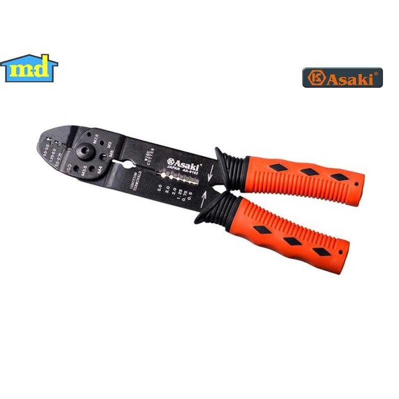 Kìm tuốt và bấm dây điện asaki ak-9102 225mm