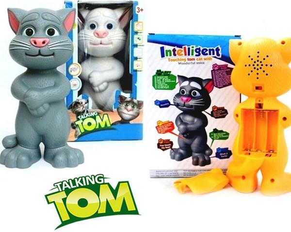 Đồ chơi trẻ em, mèo tom biết nói, biết kể truyện, biết hát size lớn cao 33cm, đồ chơi thông minh cho bé