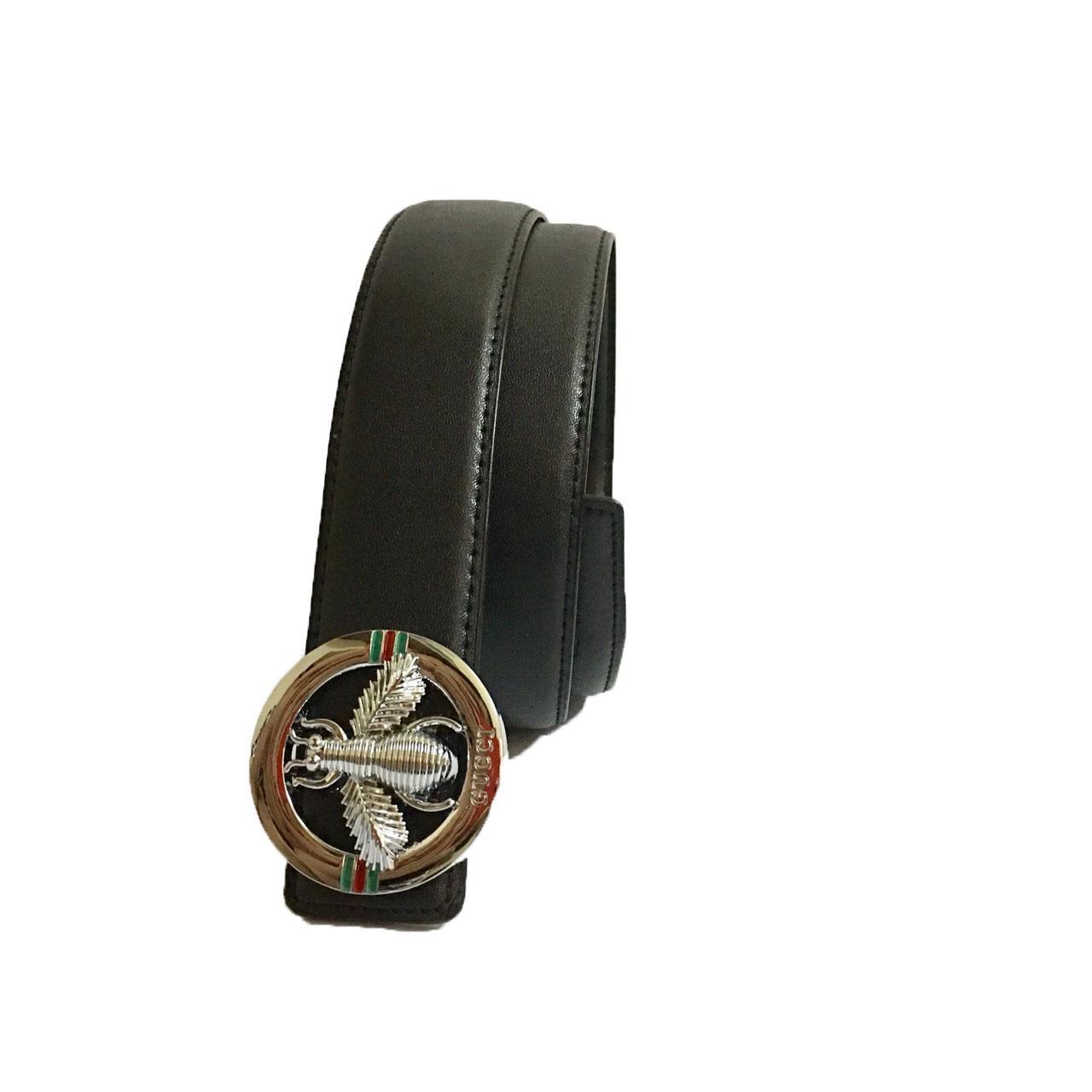 Dây nịt ,Thắt lưng nam da cao cấp mặt tròn đúc con ong vàng MN668