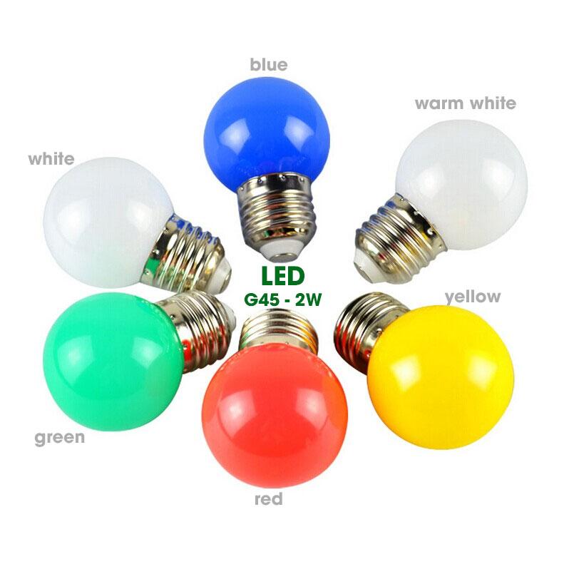 Bóng LED tròn kín nước G45 - 2W