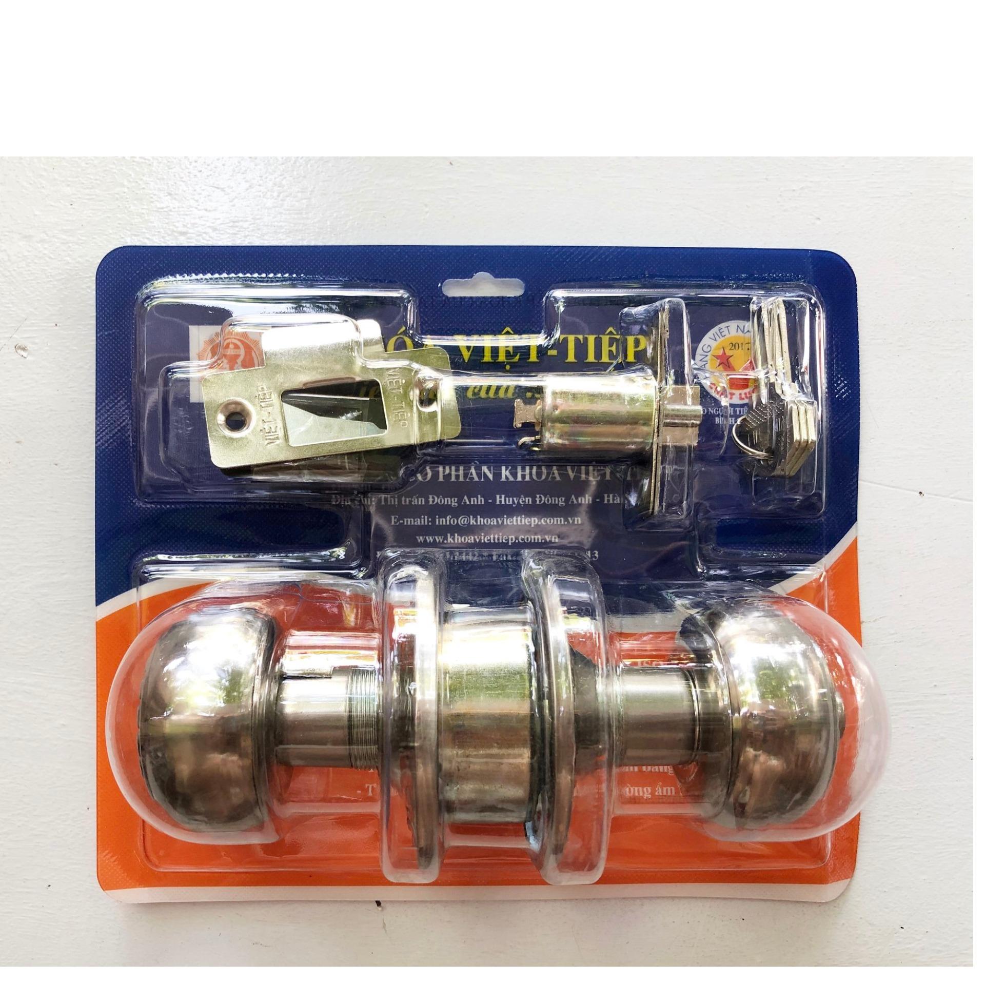 Khóa Việt Tiệp Tay Nắm Tròn 04206 Inox.