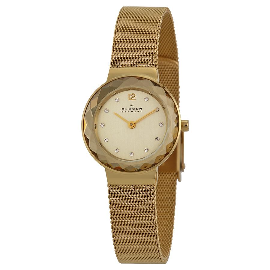 Đồng hồ nữ skagen 456sgsg dây kim loại mắt lưới size 25mm