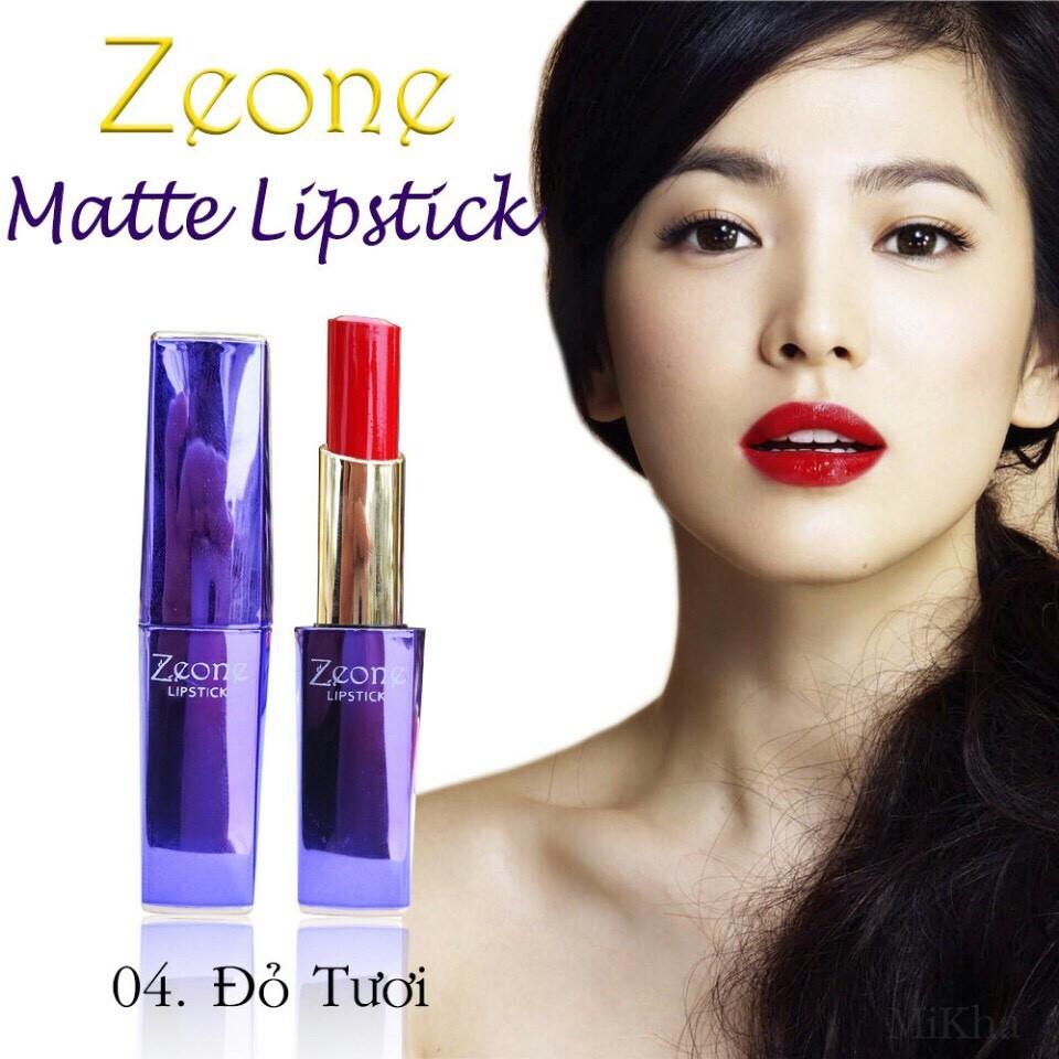 Son Môi Zeone Cao Cấp màu đỏ tươi Hàn Quốc