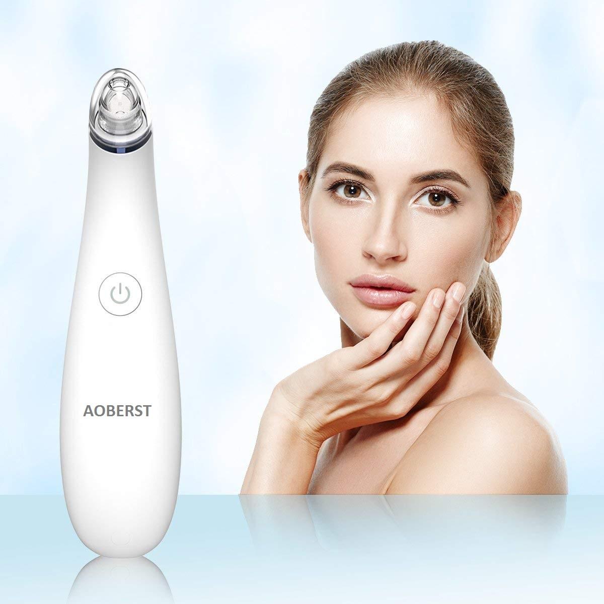 Máy hút mụn trứng cá AOBERST 4 đầu hút có tem truy xuất nguồn gốc sản phẩm