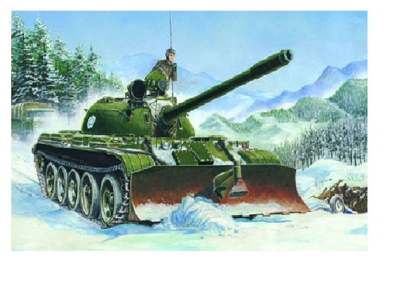 Mô hình xe tăng -t55 model 1958 with btu-55