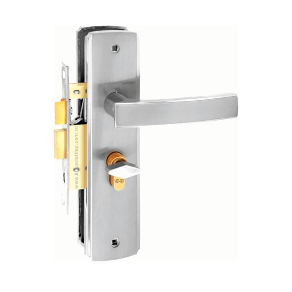 Khoá tay gạt Việt tiệp Trắng bạc Cao Cấp ( Có Clip hướng dẫn lắp đặt ) - Huy Tưởng