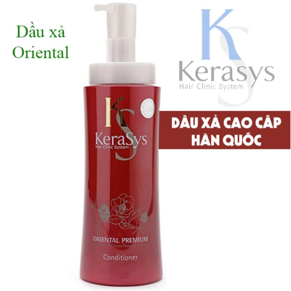 Dầu xả KeraSys Oriental Premium giúp phục hồi những vùng tóc bị hư tổn cao cấp Hàn Quốc 600ml