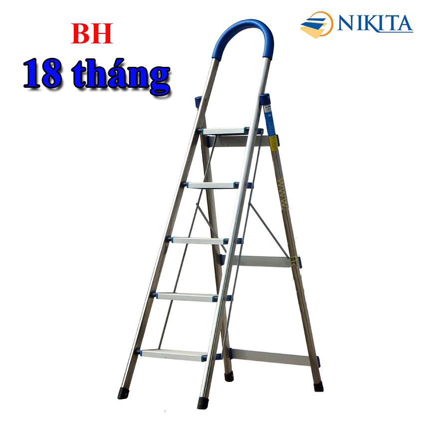 Thang nhôm ghế tay vịn 1,2m Nikita DL05