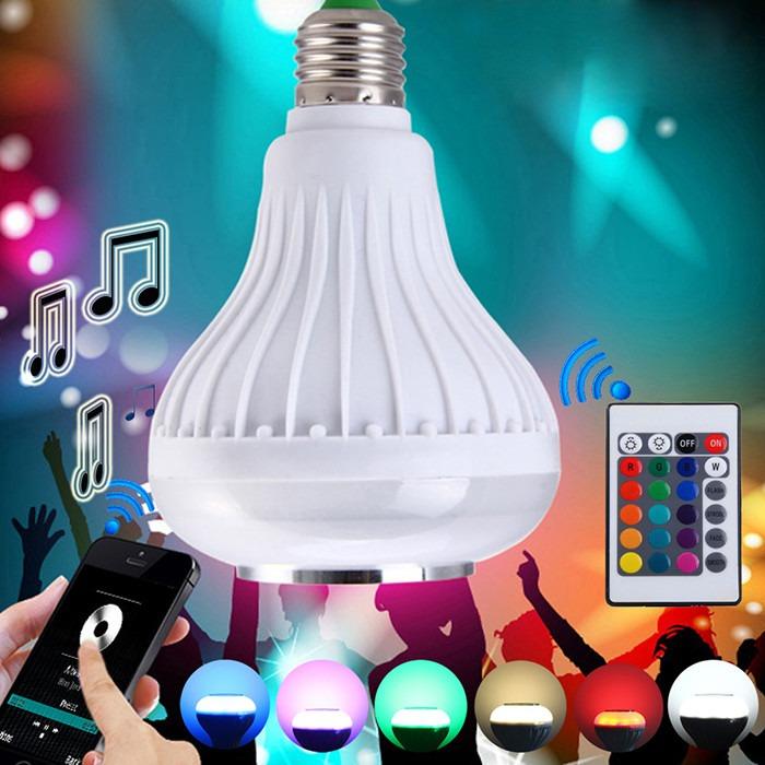 Loa bluetooth nghe nhạc kiêm bóng đèn đổi màu điểu khiển