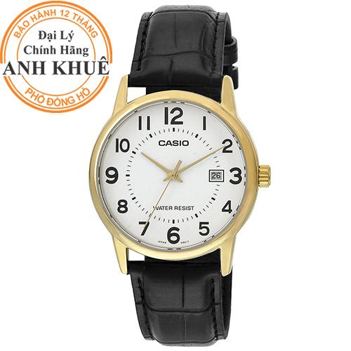 Đồng hồ nam dây da casio anh khuê mtp-v002gl-7budf