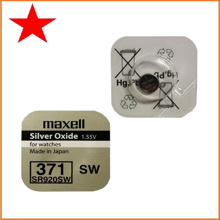 1 vỉ pin đồng hồ SR920SW Maxell 1.55V, pin 371 (1 vỉ 1 viên)