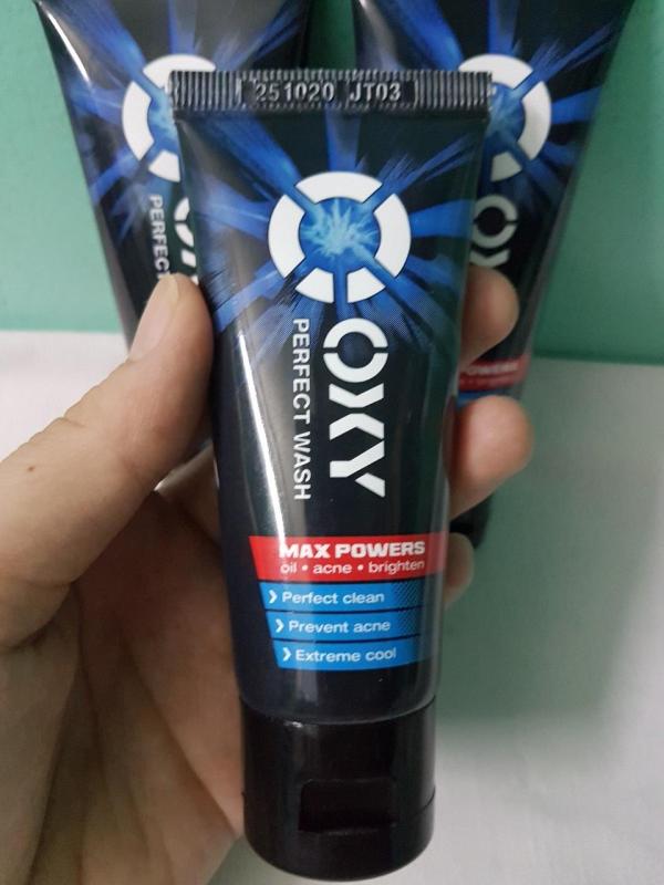 (HÀNG KHUYẾN MÃI) 3 Kem Rửa Mặt Rửa Sạch Bã Nhờn Ngừa Khuẩn Mụn Cho Nam Oxy Perfect Wash (25g)/tuyp-