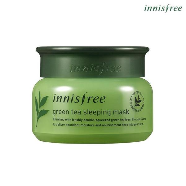 Mặt nạ ngủ dưỡng ẩm từ trà xanh đảo Jeju Innisfree Green Tea Sleeping Mask 80ml (NEW) cao cấp