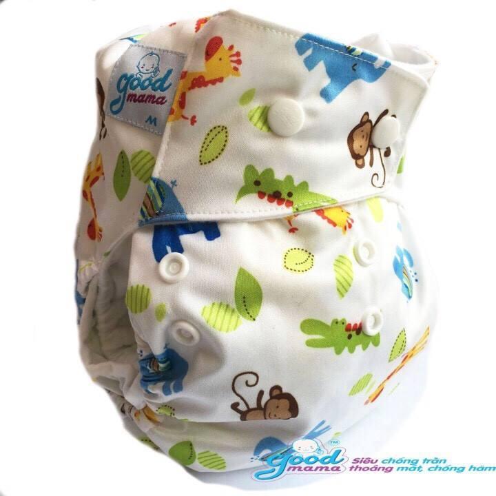 Combo 2 Bộ Đêm +1 bộ ngày size M Goodmama siêu chống tràn dành cho bé 3 - 13kg
