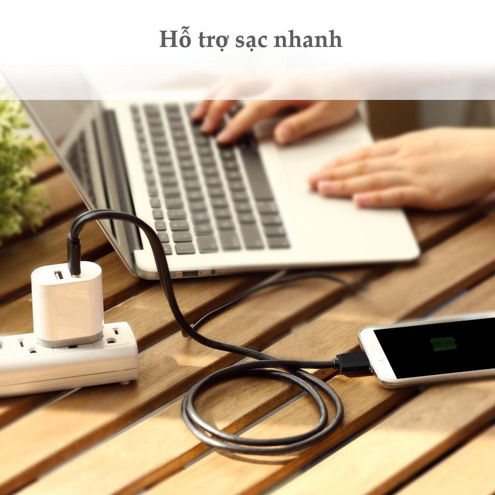Cáp USB 3.0 sang Micro B sạc và đồng bộ dữ liệu cho điện thoại thông minh Android và máy tính bảng UGREEN US140 Cáp USB 3.0 sang Micro B sạc và đồng bộ dữ liệu cho điện thoại thông minh Android và máy tính bảng UGREEN US140