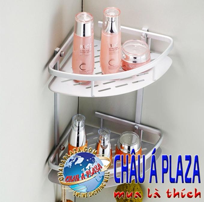 Kệ góc tam giác để đồ nhà tắm 2 tầng nhôm ca6264