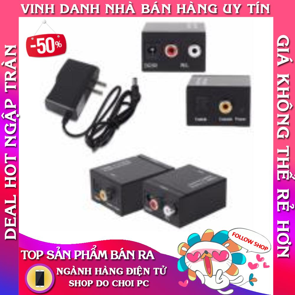  Bộ chuyển âm thanh TV 4K quang optical sang audio AV ra amply  kèm cáp optical 1m 