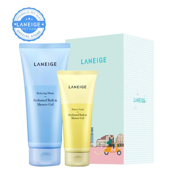 Bộ quà tặng sữa tắm gel hương nước hoa Laneige Relaxing Musk Perfumed Bath & Shower Gel nhập khẩu