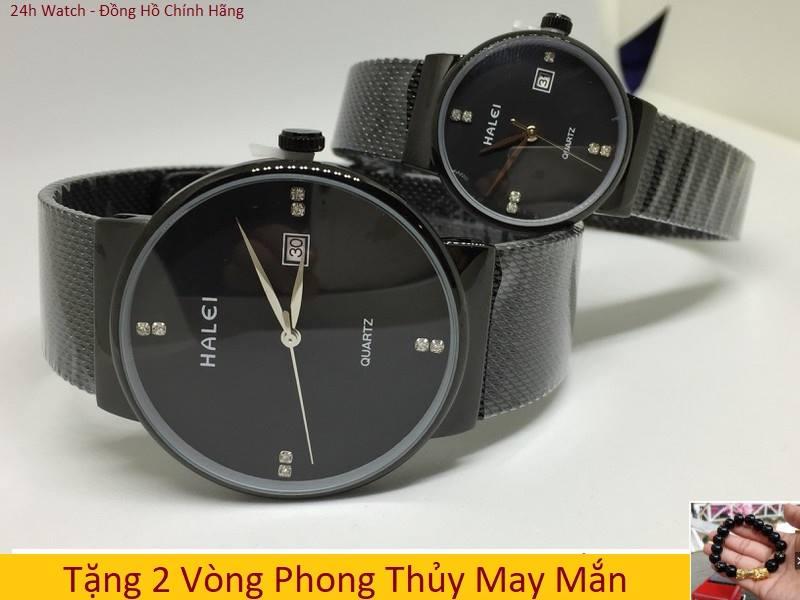 Giá trấn động đồng hồ đôi nam nữ halei lung linh tình yêu đẹp đôi