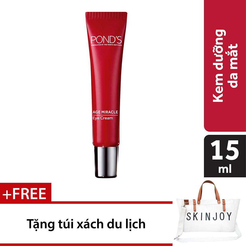 Kem dưỡng vùng mắt Ponds ngăn ngừa lão hóa 15g - Tặng Túi xách du lịch thời trang