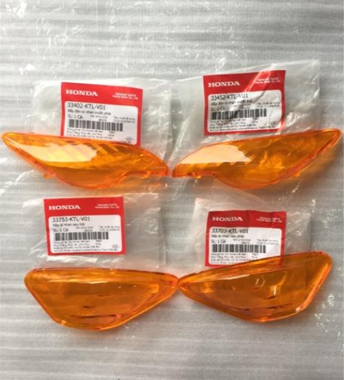 Bộ nắp đèn xi nhan trước và sau xe Wave Alpha (MS:33753KTLV01, 33703KTLV01, 33402KTLV01, 33452KTLV01)