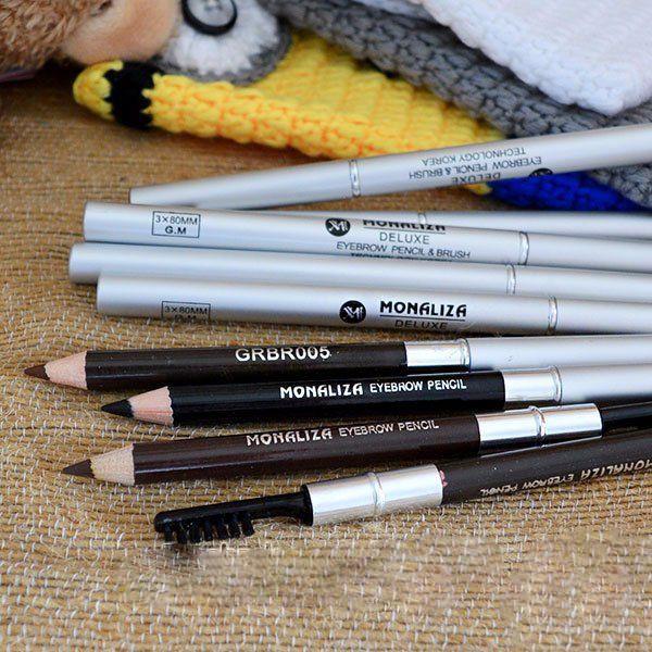 Chì kẻ mày monaliza deluxe eyebrow pencil & brush hàn quốc 5g