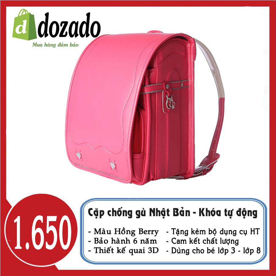 Cặp chống gù lưng Nhật Bản - size lớn - Khóa tự động. Cặp Randoseru cao cấp bảo hành 6 năm, Cặp chống gù lưng, Cặp chống gù cho bé