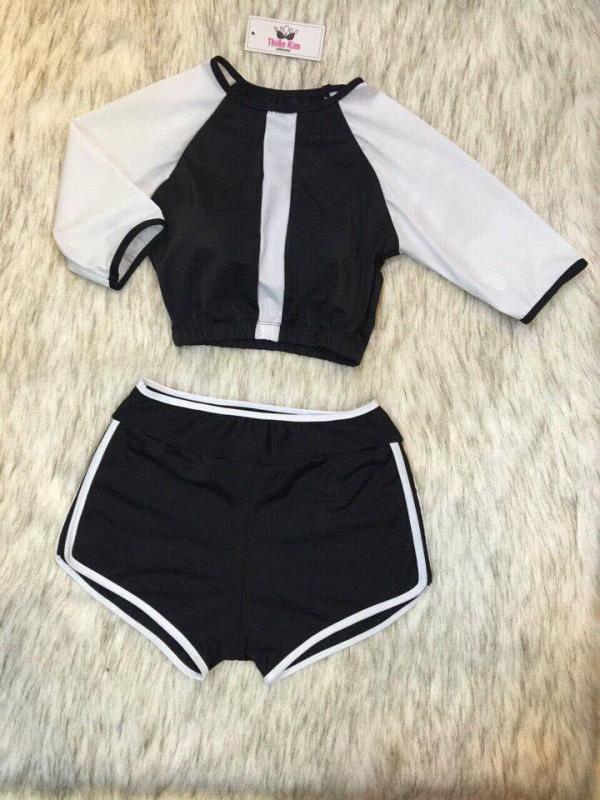 Nơi bán Set đồ bơi hai mảnh áo có tay kín đáo